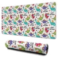 thumbnail image 1 of Long Mouse Pads for Desk,Colorful Dinosaurs Birthday Text Pattern Desk Mats on Top Of Desks, Desk Mouse Pad Extra Large with 3mm Non-Slip Base and Stitched Edge for Gaming,Office,Work,Home 31.5"x15.7", 1 of 6