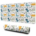 thumbnail image 1 of Long Mouse Pads for Desk,Colorful Dinosaurs Cacti Roar Pattern Desk Mats on Top Of Desks, Desk Mouse Pad Extra Large with 3mm Non-Slip Base and Stitched Edge for Gaming,Office,Work,Home 35.4"x15.7", 1 of 6