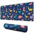 thumbnail image 1 of Long Mouse Pads for Desk,Colorful Dinosaurs Space Pattern Desk Mats on Top Of Desks, Desk Mouse Pad Extra Large with 3mm Non-Slip Base and Stitched Edge for Gaming,Office,Work,Home 31.5"x11.8", 1 of 6