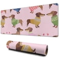 thumbnail image 1 of Long Mouse Pads for Desk,Colorful Funny Dachshund Desk Mats on Top Of Desks, Desk Mouse Pad Extra Large with 3mm Non-Slip Base and Stitched Edge for Gaming,Office,Work,Home 31.5"x11.8", 1 of 6