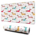 thumbnail image 1 of Long Mouse Pads for Desk,Colorful Funny Dachshund Desk Mats on Top Of Desks, Desk Mouse Pad Extra Large with 3mm Non-Slip Base and Stitched Edge for Gaming,Office,Work,Home 31.5"x15.7", 1 of 6
