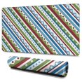 thumbnail image 1 of Long Mouse Pads for Desk,Colorful Geometric Stripe Pattern Desk Mats on Top Of Desks, Desk Mouse Pad Extra Large with 3mm Non-Slip Base and Stitched Edge for Gaming,Office,Work,Home 47.3"x23.6", 1 of 6