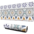 thumbnail image 1 of Long Mouse Pads for Desk,Colorful Geometric Striped Pattern Desk Mats on Top Of Desks, Desk Mouse Pad Extra Large with 3mm Non-Slip Base and Stitched Edge for Gaming,Office,Work,Home 31.5"x11.8", 1 of 6