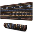 thumbnail image 1 of Long Mouse Pads for Desk,Colorful Geometric Striped Pattern Desk Mats on Top Of Desks, Desk Mouse Pad Extra Large with 3mm Non-Slip Base and Stitched Edge for Gaming,Office,Work,Home 31.5"x11.8", 1 of 6