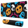 thumbnail image 1 of Long Mouse Pads for Desk,Colorful Halloween Elements Pattern Desk Mats on Top Of Desks, Desk Mouse Pad Extra Large with 3mm Non-Slip Base and Stitched Edge for Gaming,Office,Work,Home 31.5"x15.7", 1 of 6