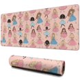 thumbnail image 1 of Long Mouse Pads for Desk,Colorful Princess Dance Pattern Desk Mats on Top Of Desks, Desk Mouse Pad Extra Large with 3mm Non-Slip Base and Stitched Edge for Gaming,Office,Work,Home 31.5"x11.8", 1 of 6