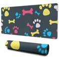 thumbnail image 1 of Long Mouse Pads for Desk,Cool Pet Background Dog Paw Desk Mats on Top Of Desks, Desk Mouse Pad Extra Large with 3mm Non-Slip Base and Stitched Edge for Gaming,Office,Work,Home 35.4"x15.7", 1 of 6