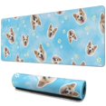 thumbnail image 1 of Long Mouse Pads for Desk,Corgi Footprint Desk Mats on Top Of Desks, Desk Mouse Pad Extra Large with 3mm Non-Slip Base and Stitched Edge for Gaming,Office,Work,Home 31.5"x11.8", 1 of 6