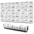 thumbnail image 1 of Long Mouse Pads for Desk,Cute Halloween Ghosts Pattern Desk Mats on Top Of Desks, Desk Mouse Pad Extra Large with 3mm Non-Slip Base and Stitched Edge for Gaming,Office,Work,Home 47.3"x23.6", 1 of 6