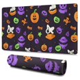 thumbnail image 1 of Long Mouse Pads for Desk,Cute Halloween Icons Pattern Desk Mats on Top Of Desks, Desk Mouse Pad Extra Large with 3mm Non-Slip Base and Stitched Edge for Gaming,Office,Work,Home 47.3"x23.6", 1 of 6