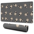 thumbnail image 1 of Long Mouse Pads for Desk,Cute Pug Puppies Desk Mats on Top Of Desks, Desk Mouse Pad Extra Large with 3mm Non-Slip Base and Stitched Edge for Gaming,Office,Work,Home 47.3"x23.6", 1 of 6