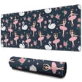 thumbnail image 1 of Long Mouse Pads for Desk,Dark Blue Ballerina Swan Pattern Desk Mats on Top Of Desks, Desk Mouse Pad Extra Large with 3mm Non-Slip Base and Stitched Edge for Gaming,Office,Work,Home 31.5"x11.8", 1 of 6
