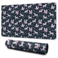 thumbnail image 1 of Long Mouse Pads for Desk,Dark Blue Cartoon Unicorn Leaf Pattern Desk Mats on Top Of Desks, Desk Mouse Pad Extra Large with 3mm Non-Slip Base and Stitched Edge for Gaming,Office,Work,Home 47.3"x23.6", 1 of 6