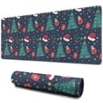 thumbnail image 1 of Long Mouse Pads for Desk,Dark Blue Christmas Pattern Desk Mats on Top Of Desks, Desk Mouse Pad Extra Large with 3mm Non-Slip Base and Stitched Edge for Gaming,Office,Work,Home 31.5x11.8in, 1 of 5