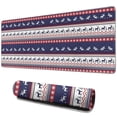 thumbnail image 1 of Long Mouse Pads for Desk,Dark Blue Christmas Reindeer and Donkey Desk Mats on Top Of Desks, Desk Mouse Pad Extra Large with 3mm Non-Slip Base and Stitched Edge for Gaming,Work,Home 31.5x11.8in, 1 of 4