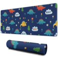 thumbnail image 1 of Long Mouse Pads for Desk,Dark Blue Dinosaurs ROAR Pattern Desk Mats on Top Of Desks, Desk Mouse Pad Extra Large with 3mm Non-Slip Base and Stitched Edge for Gaming,Office,Work,Home 31.5"x11.8", 1 of 6