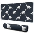 thumbnail image 1 of Long Mouse Pads for Desk,Dark Blue Dinosaurs Silhouette Pattern Desk Mats on Top Of Desks, Desk Mouse Pad Extra Large with 3mm Non-Slip Base and Stitched Edge for Gaming,Office,Work,Home 35.4"x15.7", 1 of 6