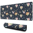 thumbnail image 1 of Long Mouse Pads for Desk,Dark Blue Fairy Princess Pattern Desk Mats on Top Of Desks, Desk Mouse Pad Extra Large with 3mm Non-Slip Base and Stitched Edge for Gaming,Office,Work,Home 31.5"x11.8", 1 of 6