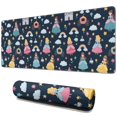 thumbnail image 1 of Long Mouse Pads for Desk,Dark Blue Princess Castle Pattern Desk Mats on Top Of Desks, Desk Mouse Pad Extra Large with 3mm Non-Slip Base and Stitched Edge for Gaming,Office,Work,Home 31.5"x11.8", 1 of 6