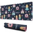 thumbnail image 1 of Long Mouse Pads for Desk,Dark Blue Princess Castle Pattern Desk Mats on Top Of Desks, Desk Mouse Pad Extra Large with 3mm Non-Slip Base and Stitched Edge for Gaming,Office,Work,Home 31.5"x11.8", 1 of 6
