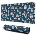 thumbnail image 1 of Long Mouse Pads for Desk,Dark Blue Princess Castle Pattern Desk Mats on Top Of Desks, Desk Mouse Pad Extra Large with 3mm Non-Slip Base and Stitched Edge for Gaming,Office,Work,Home 35.4"x15.7", 1 of 6