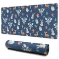 thumbnail image 1 of Long Mouse Pads for Desk,Dark Blue Princess Fairy Forest Pattern Desk Mats on Top Of Desks, Desk Mouse Pad Extra Large with 3mm Non-Slip Base and Stitched Edge for Gaming,Office,Work,Home 35.4"x15.7", 1 of 6