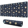 thumbnail image 1 of Long Mouse Pads for Desk,Dark Blue Sun Moon Star Eye Planet Desk Mats on Top Of Desks, Desk Mouse Pad Extra Large with 3mm Non-Slip Base and Stitched Edge for Gaming,Work,Home 31.5"x11.8", 1 of 5