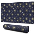 thumbnail image 1 of Long Mouse Pads for Desk,Dark Blue Sun Moon Star Pattern Desk Mats on Top Of Desks, Desk Mouse Pad Extra Large with 3mm Non-Slip Base and Stitched Edge for Gaming,Office,Work,Home 47.3"x23.6", 1 of 6