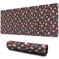 thumbnail image 1 of Long Mouse Pads for Desk,Dark Christmas Drink and Cookie Pattern Desk Mats on Top Of Desks, Desk Mouse Pad Extra Large with 3mm Non-Slip Base and Stitched Edge for Gaming,Office,Work,Home 31.5x11.8in, 1 of 5