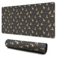 thumbnail image 1 of Long Mouse Pads for Desk,Dark Christmas Golden Reindeer Pattern Desk Mats on Top Of Desks, Desk Mouse Pad Extra Large with 3mm Non-Slip Base and Stitched Edge for Gaming,Office,Work,Home 31.5x15.7in, 1 of 5