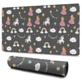 thumbnail image 1 of Long Mouse Pads for Desk,Dark Gray Princess Unicorn Cloud Pattern Desk Mats on Top Of Desks, Desk Mouse Pad Extra Large with 3mm Non-Slip Base and Stitched Edge for Gaming,Office,Work,Home 47.3"x23.6", 1 of 6