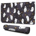thumbnail image 1 of Long Mouse Pads for Desk,Dark Halloween Ghosts with Stars Desk Mats on Top Of Desks, Desk Mouse Pad Extra Large with 3mm Non-Slip Base and Stitched Edge for Gaming,Office,Work,Home 47.3"x23.6", 1 of 6