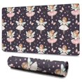thumbnail image 1 of Long Mouse Pads for Desk,Dark Pink Fairy Princess Pattern Desk Mats on Top Of Desks, Desk Mouse Pad Extra Large with 3mm Non-Slip Base and Stitched Edge for Gaming,Office,Work,Home 47.3"x23.6", 1 of 6