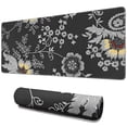 thumbnail image 1 of Long Mouse Pads for Desk,Dark Pioneer Flower Pattern Desk Mats on Top Of Desks, Desk Mouse Pad Extra Large with 3mm Non-Slip Base and Stitched Edge for Gaming,Office,Work,Home 31.5"x11.8", 1 of 6