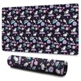 thumbnail image 1 of Long Mouse Pads for Desk,Dark Unicorn Rainbow Heart Pattern Desk Mats on Top Of Desks, Desk Mouse Pad Extra Large with 3mm Non-Slip Base and Stitched Edge for Gaming,Office,Work,Home 47.3"x23.6", 1 of 6