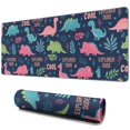 thumbnail image 1 of Long Mouse Pads for Desk,DarkBlue Cartoon Dinosaurs Explorer Desk Mats on Top Of Desks, Desk Mouse Pad Extra Large with 3mm Non-Slip Base and Stitched Edge for Gaming,Work,Home 31.5"x11.8", 1 of 5