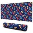 thumbnail image 1 of Long Mouse Pads for Desk,DarkBlue Dinosaurs Pattern Desk Mats on Top Of Desks, Desk Mouse Pad Extra Large with 3mm Non-Slip Base and Stitched Edge for Gaming,Office,Work,Home 35.4"x15.7", 1 of 6
