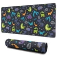 thumbnail image 1 of Long Mouse Pads for Desk,DarkGray Cartoon Dinosaurs Pattern Desk Mats on Top Of Desks, Desk Mouse Pad Extra Large with 3mm Non-Slip Base and Stitched Edge for Gaming,Office,Work,Home 35.4"x15.7", 1 of 6