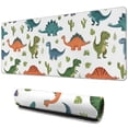 thumbnail image 1 of Long Mouse Pads for Desk,Dinosaur and Cactus Pattern Desk Mats on Top Of Desks, Desk Mouse Pad Extra Large with 3mm Non-Slip Base and Stitched Edge for Gaming,Office,Work,Home 31.5"x11.8", 1 of 6