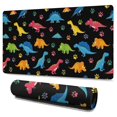 thumbnail image 1 of Long Mouse Pads for Desk,Dinosaur and Paw Print Pattern Desk Mats on Top Of Desks, Desk Mouse Pad Extra Large with 3mm Non-Slip Base and Stitched Edge for Gaming,Office,Work,Home 47.3"x23.6", 1 of 6