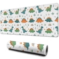 thumbnail image 1 of Long Mouse Pads for Desk,Dinosaur and Rainbow Pattern Desk Mats on Top Of Desks, Desk Mouse Pad Extra Large with 3mm Non-Slip Base and Stitched Edge for Gaming,Office,Work,Home 31.5"x11.8", 1 of 6