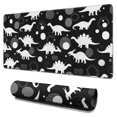 thumbnail image 1 of Long Mouse Pads for Desk,Dinosaur Silhouette Pattern Desk Mats on Top Of Desks, Desk Mouse Pad Extra Large with 3mm Non-Slip Base and Stitched Edge for Gaming,Office,Work,Home 31.5"x15.7", 1 of 6