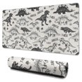 thumbnail image 1 of Long Mouse Pads for Desk,Dinosaurs Jurassic Text Pattern Desk Mats on Top Of Desks, Desk Mouse Pad Extra Large with 3mm Non-Slip Base and Stitched Edge for Gaming,Office,Work,Home 31.5"x15.7", 1 of 6