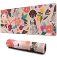 thumbnail image 1 of Long Mouse Pads for Desk,Dogs with Pioneer Flower Desk Mats on Top Of Desks, Desk Mouse Pad Extra Large with 3mm Non-Slip Base and Stitched Edge for Gaming,Office,Work,Home 31.5"x11.8", 1 of 6