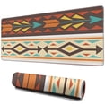 thumbnail image 1 of Long Mouse Pads for Desk,Ethnic Geometric Striped Pattern Desk Mats on Top Of Desks, Desk Mouse Pad Extra Large with 3mm Non-Slip Base and Stitched Edge for Gaming,Office,Work,Home 31.5"x11.8", 1 of 6