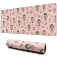 thumbnail image 1 of Long Mouse Pads for Desk,Floral Fairy Princess Pattern Desk Mats on Top Of Desks, Desk Mouse Pad Extra Large with 3mm Non-Slip Base and Stitched Edge for Gaming,Office,Work,Home 31.5"x11.8", 1 of 6