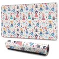 thumbnail image 1 of Long Mouse Pads for Desk,Floral Princess Pattern Desk Mats on Top Of Desks, Desk Mouse Pad Extra Large with 3mm Non-Slip Base and Stitched Edge for Gaming,Office,Work,Home 47.3"x23.6", 1 of 6
