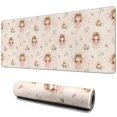 thumbnail image 1 of Long Mouse Pads for Desk,Flower Fairy Princess Pattern Desk Mats on Top Of Desks, Desk Mouse Pad Extra Large with 3mm Non-Slip Base and Stitched Edge for Gaming,Office,Work,Home 31.5"x11.8", 1 of 6