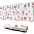thumbnail image 1 of Long Mouse Pads for Desk,Flower Fairy Princess Pattern Desk Mats on Top Of Desks, Desk Mouse Pad Extra Large with 3mm Non-Slip Base and Stitched Edge for Gaming,Office,Work,Home 31.5"x11.8", 1 of 6