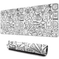 thumbnail image 1 of Long Mouse Pads for Desk,Football Icons Pattern Desk Mats on Top Of Desks, Desk Mouse Pad Extra Large with 3mm Non-Slip Base and Stitched Edge for Gaming,Office,Work,Home 31.5"x11.8", 1 of 6
